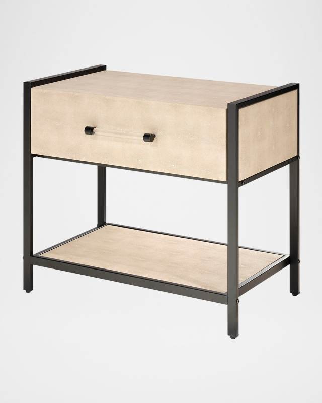 Cassius Faux Shagreen Side Table